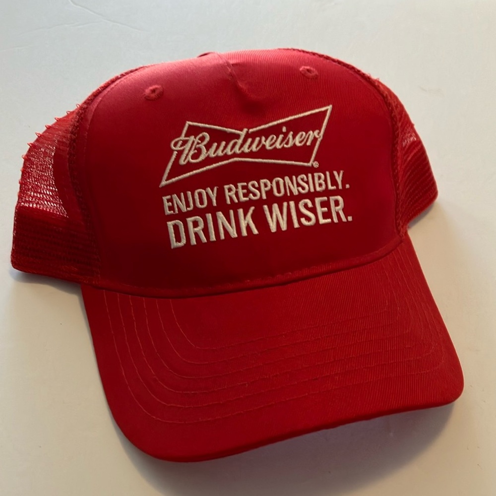 Budweiser Hat | Budweiser Trucker Hat | “Drink Wiser”